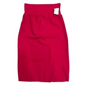 NEW American Apparel Hot Pink Interlocking Pencil Skirt SZ Small Y2k Grunge